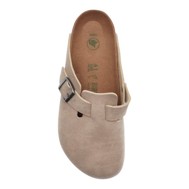 Mens Grey Taupe Boston Desert Dust Vegan Clogs