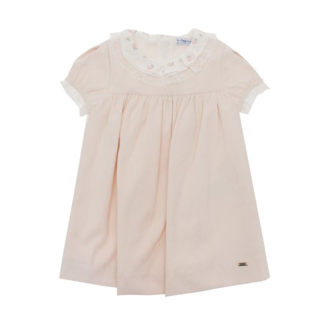 Infant Rose Cord Frill Dress