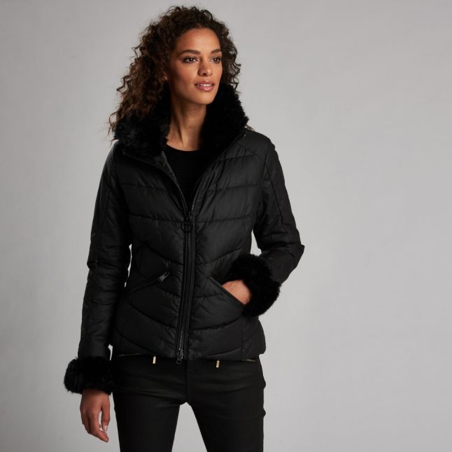 Womens Black Premium Baseline Wax Jacket