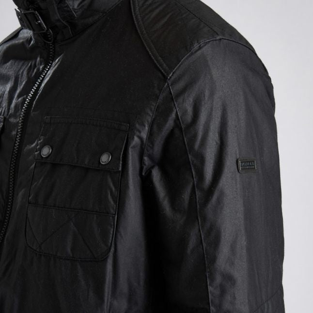 Mens Black Blyton Waxed Jacket