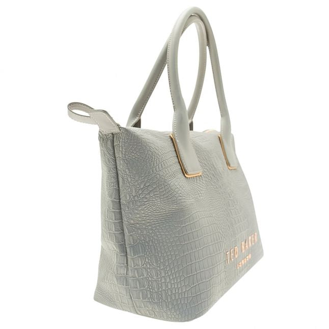 Womens Light Grey Remus Reflective Small Tote Bag