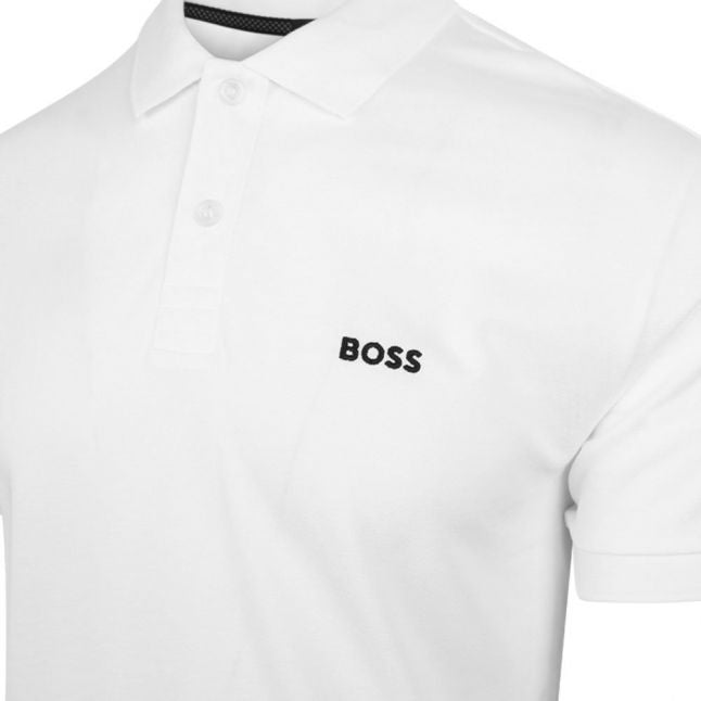 Mens White Piro S/s Polo Shirt