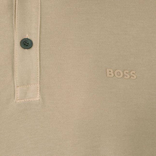 Mens Light Beige Prime S/s Polo Shirt