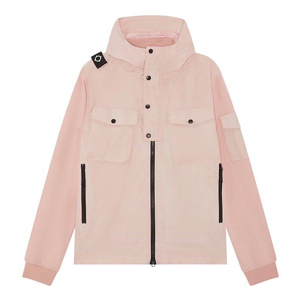 Mens Mud Pink TD Hooded Jacket