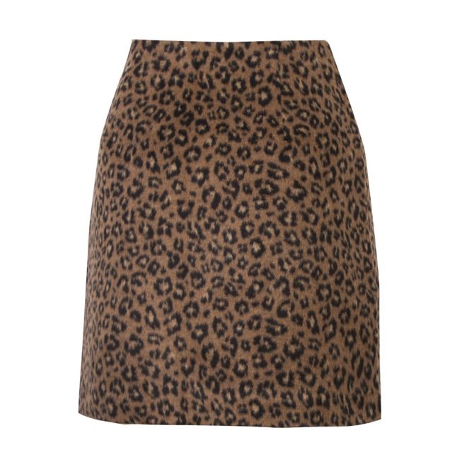 Womens Toffee Vijunila Animal Short Skirt