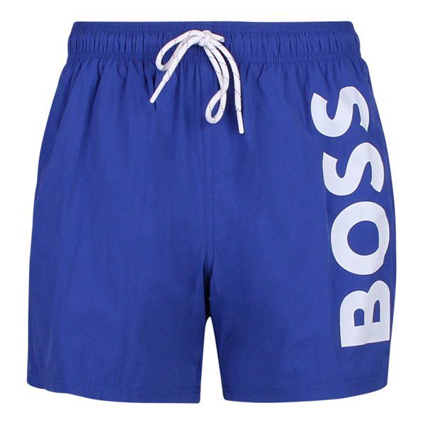 Mens Bright Blue Octopus Swim Shorts