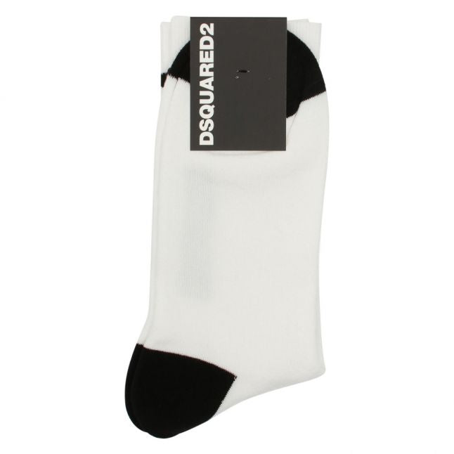 Mens White Icon Socks