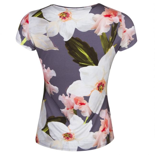 Womens Grey Elijae Chatsworth Bloom S/s T Shirt