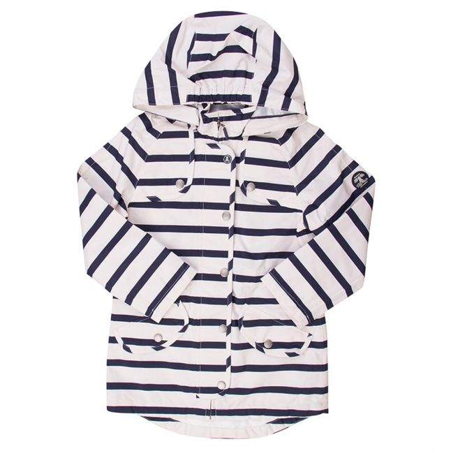 Girls Navy Stripe Trevose Jacket