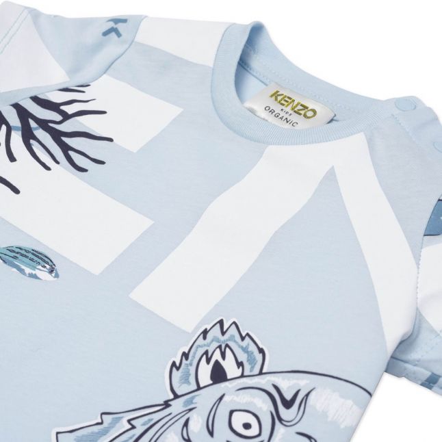 Baby Pale Blue Graphic S/s T Shirt