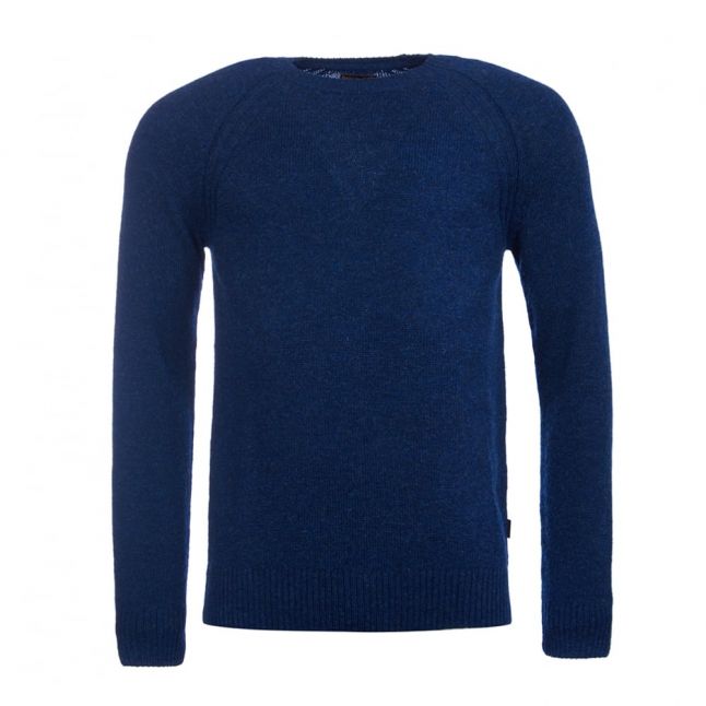 Heritage Mens Deep Blue Rydal Crew Knit Jumper