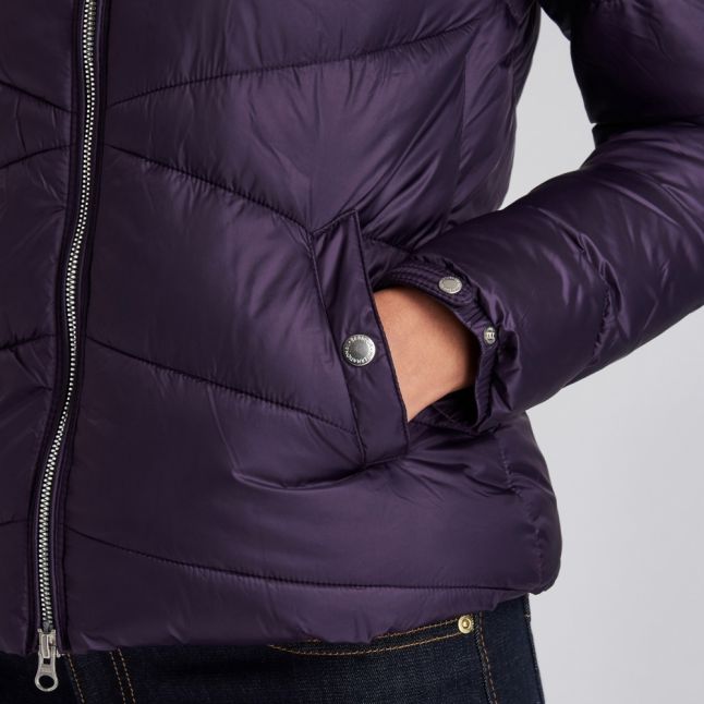 Womens Tempest Purple Dual Quilted Jacket