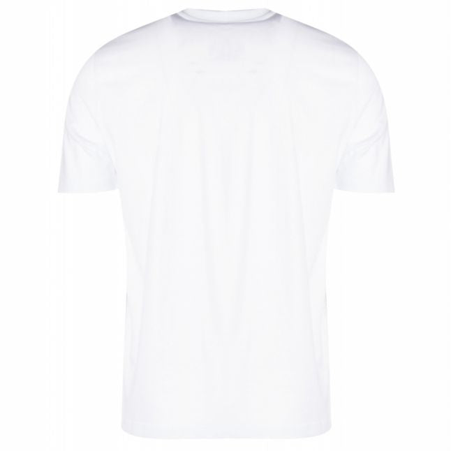 Mens Optical White Rubber Logo Regular Fit S/s T Shirt