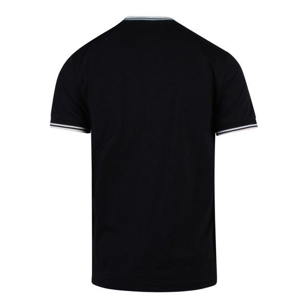 Mens Black Twin Tipped S/s T Shirt