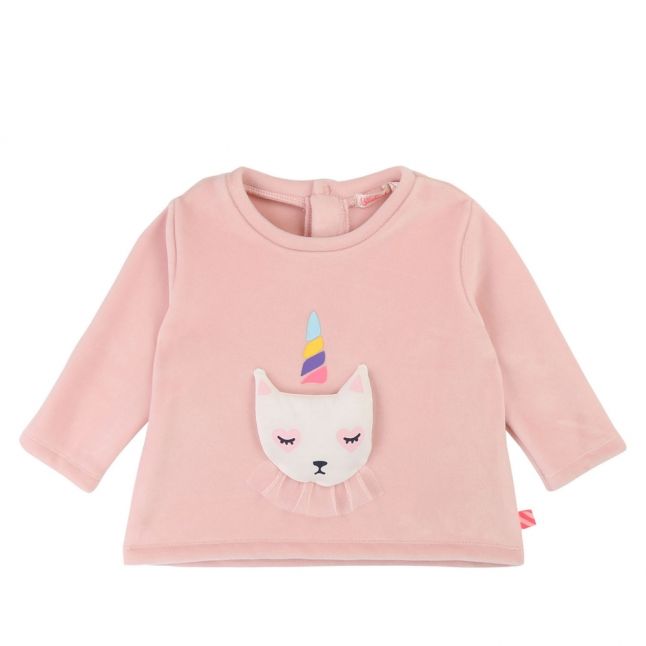 Baby Pink Unicorn Kitty Sweat Top