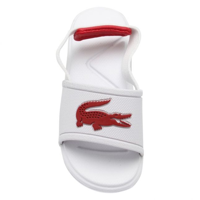 Infant White/Dark Pink L.30 Croc Slides (3-9)