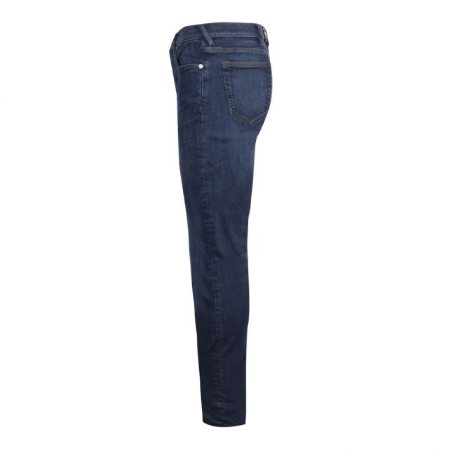 Mens Mid Blue Rinse Reflex Slim Fit Jeans