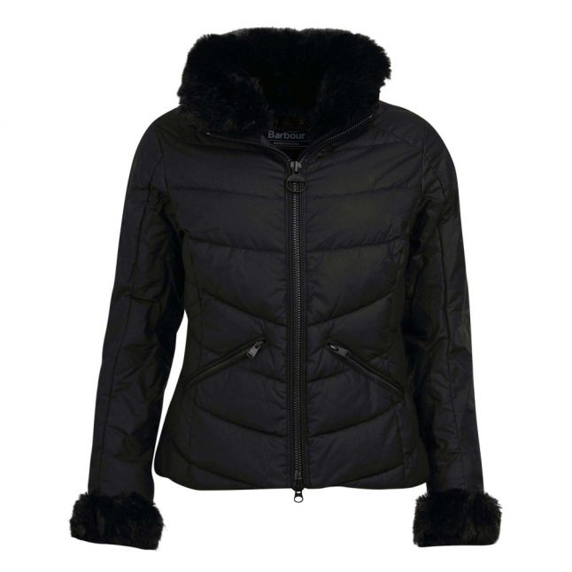 Womens Black Premium Baseline Wax Jacket