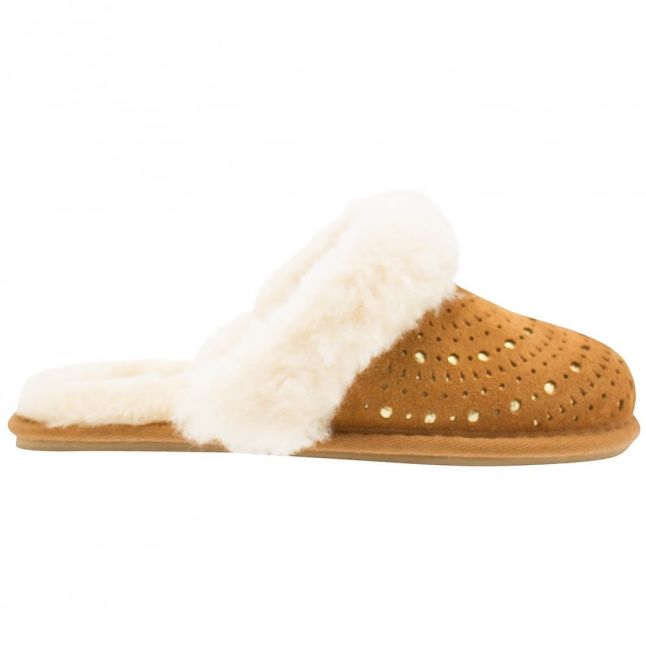 Kids Chestnut Finn Sunshine Perf Slippers