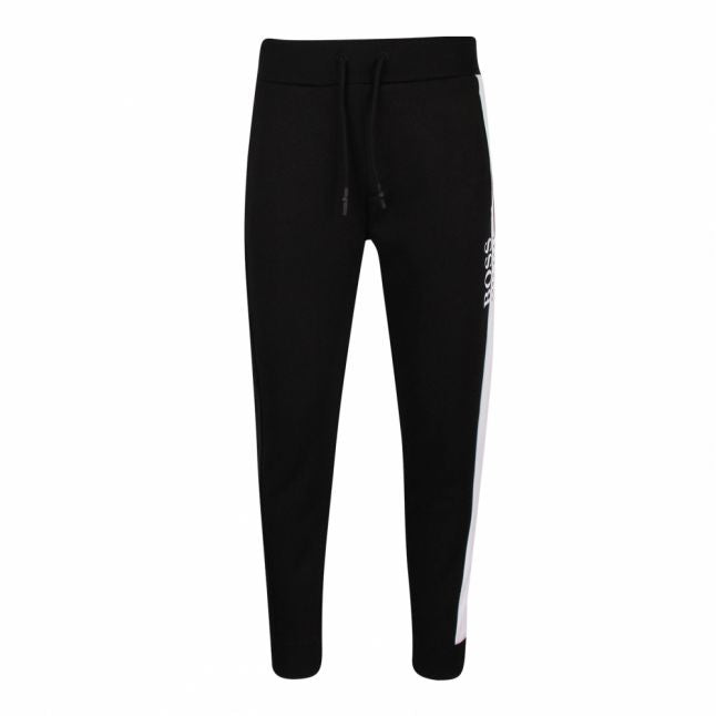 Mens Black/White Fashion College Sweat Pants