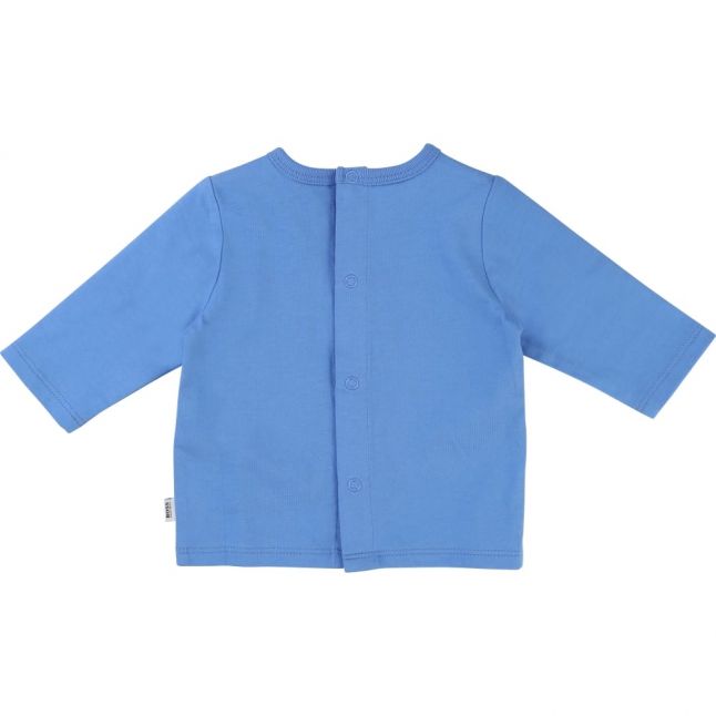 Baby Blue Geo Logo L/s T Shirt