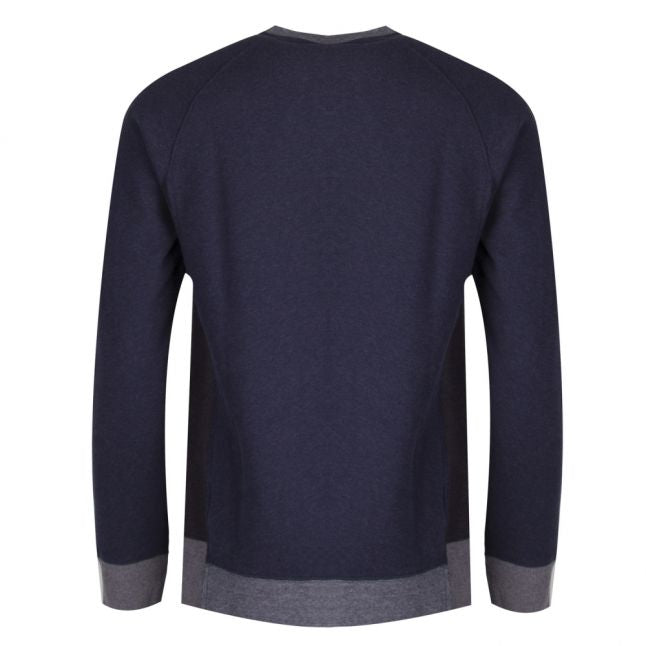 Mens Dark Blue Casual Wenga Crew Sweat Top