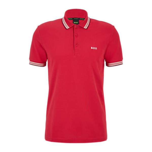 Mens Medium Red Paddy S/s Polo Shirt