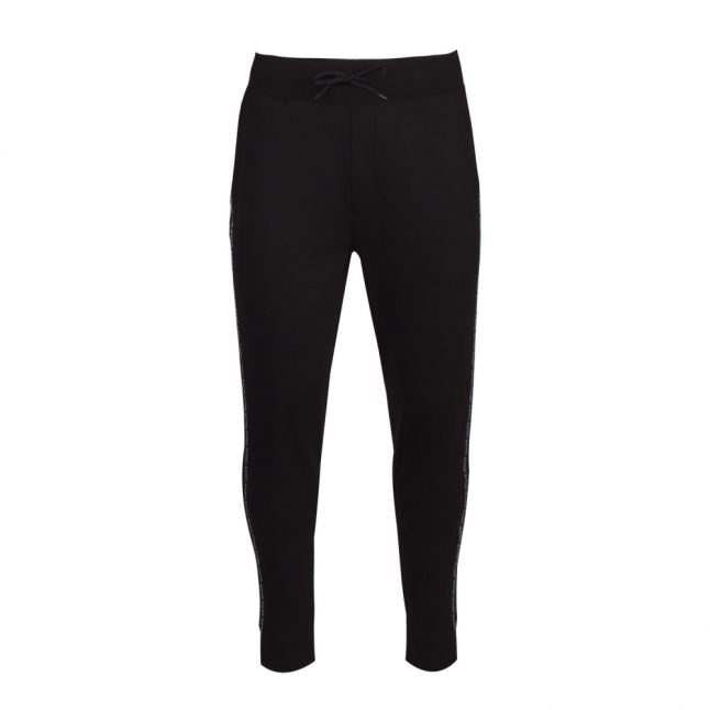 Mens Black Drapani Trim Sweat Pants