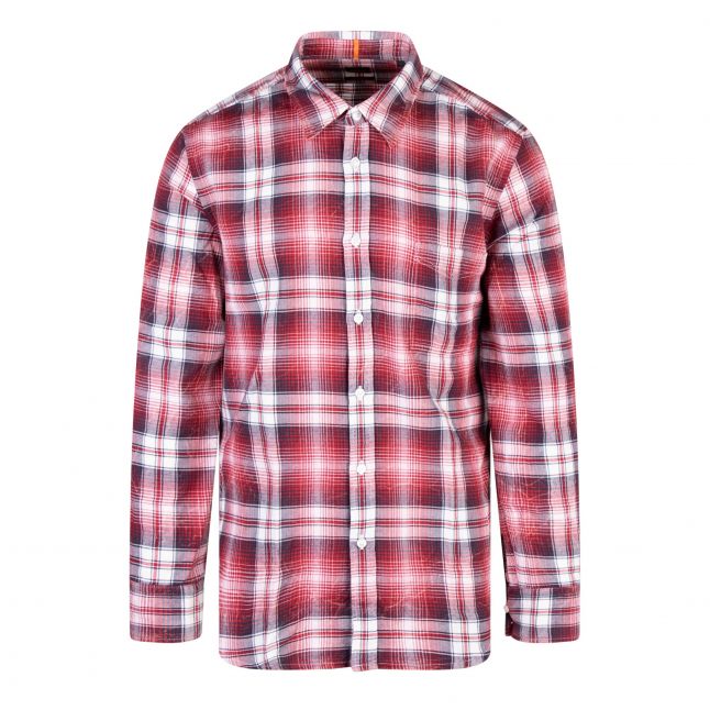 Mens Open Red Relegant_6 Check L/s Shirt