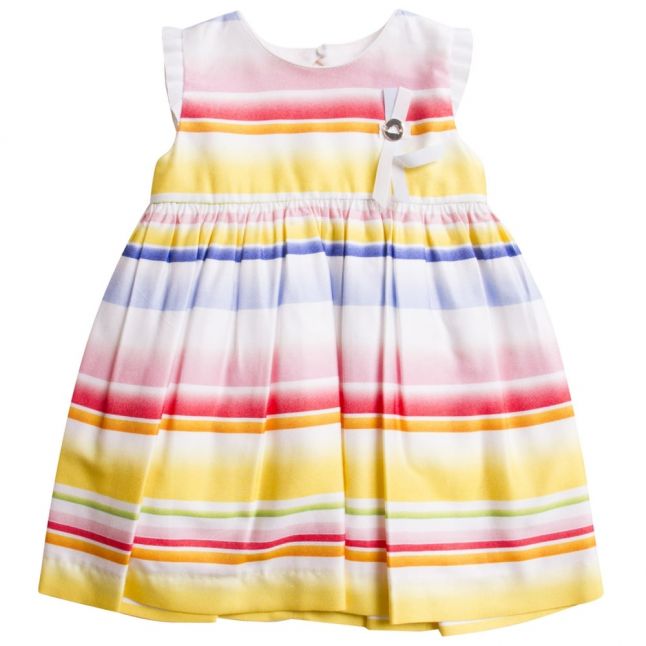 Girls Yellow Striped Dress