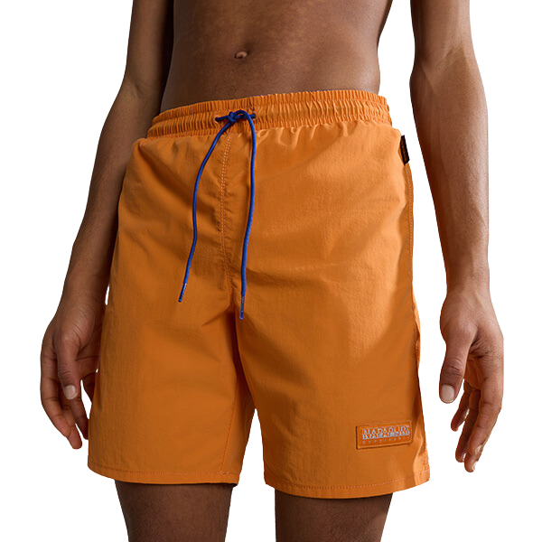 Mens Napapijri Orange Amber V-Morgex Swim Shorts