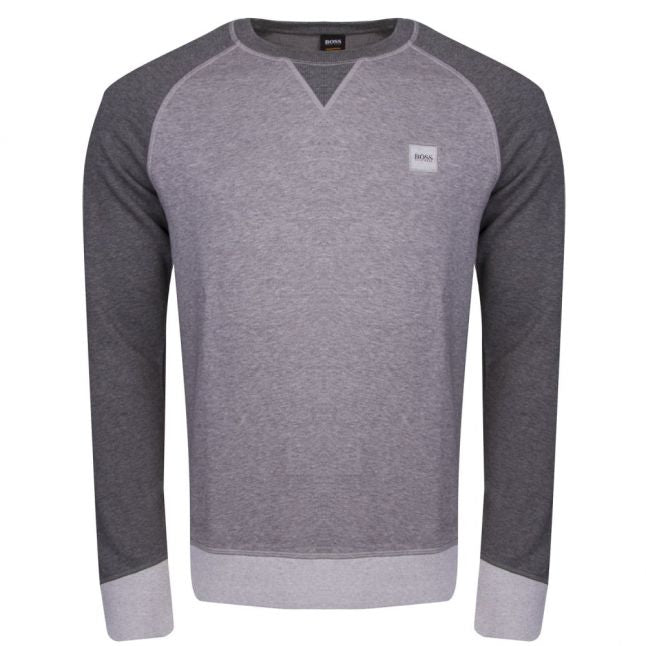 Casual Mens Light Grey Walkout Crew Sweat Top