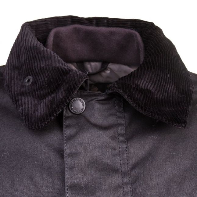 Mens Black Onyx Waxed Jacket