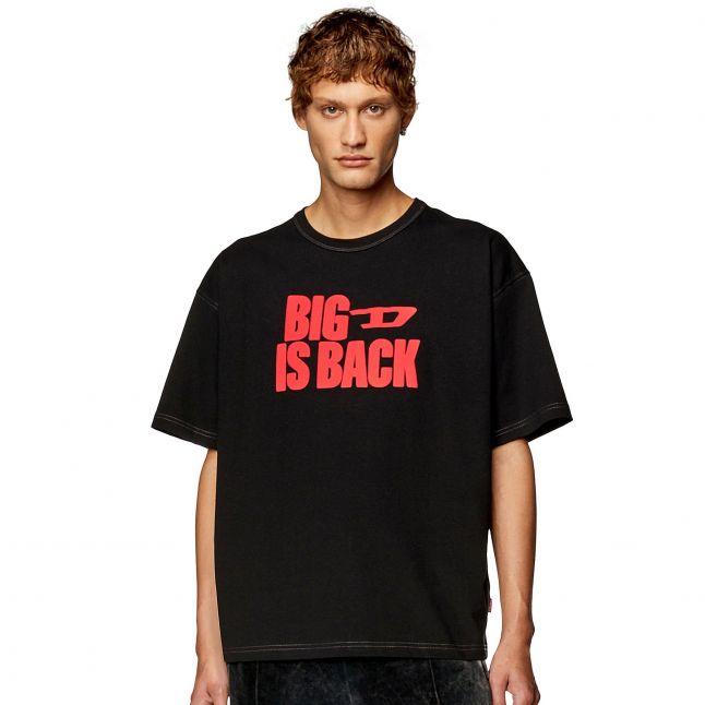 Mens Black T-Boxt-Back S/s T Shirt