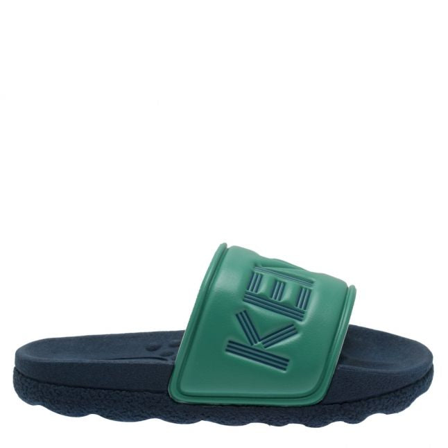 Boys Dark Blue Logo Slides (10-5)