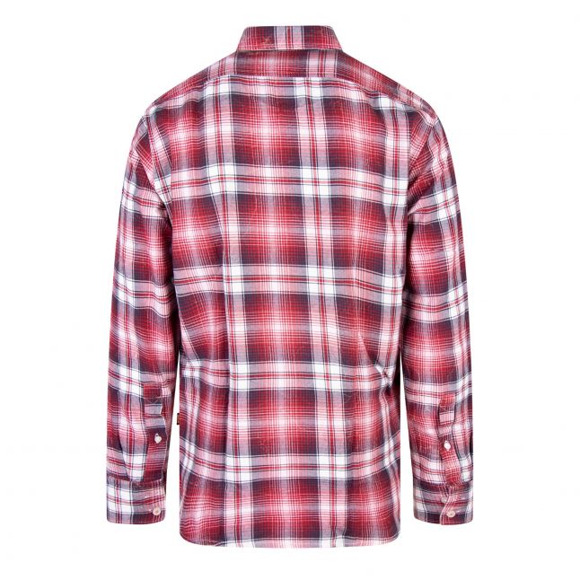 Mens BOSS Open Red Relegant_6 Check L/s Shirt