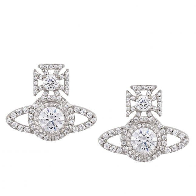 Vivienne Westwood Platinum/White Norabelle Earrings