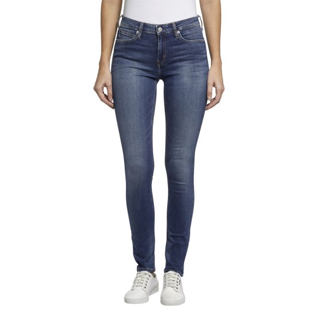 Womens Calamity Blue CKJ 011 Mid Rise Skinny Fit Jeans