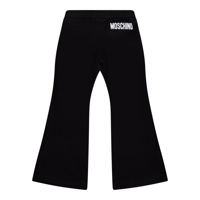 Girls Black Flare Trousers