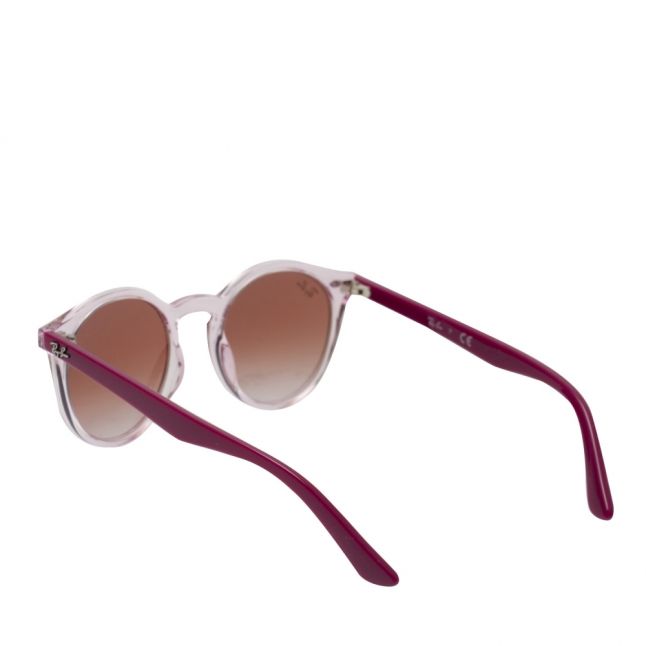 Girls Transparent Pink RJ9064s Round Sunglasses