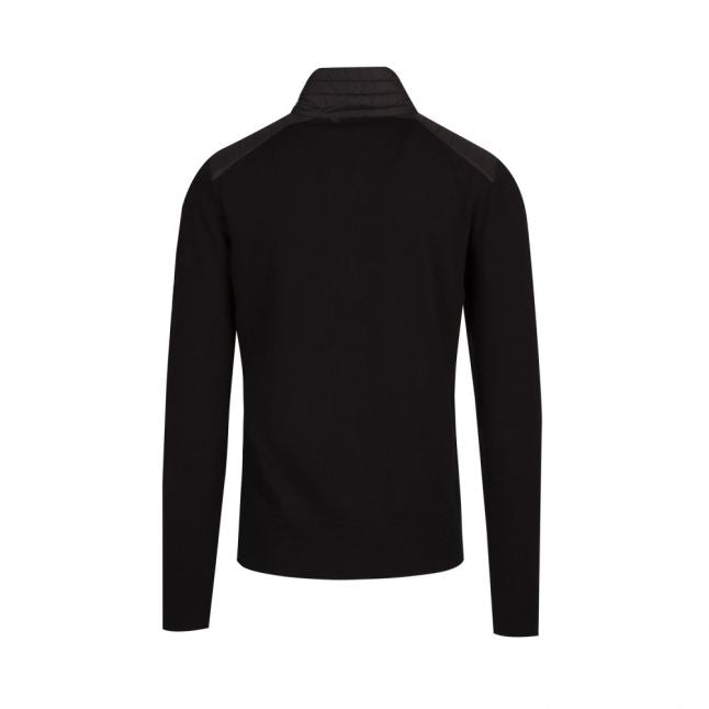 Mens Black Kelby Zip Through Cardigan