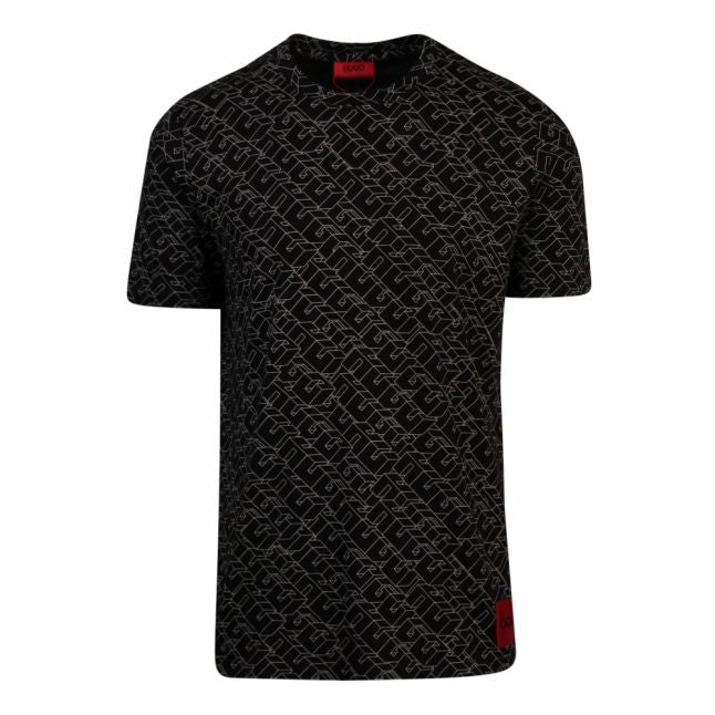 Mens Black Dantastic Logo Print S/s T Shirt