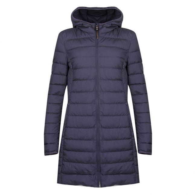 Womens Blue & Black Irene Padded Coat