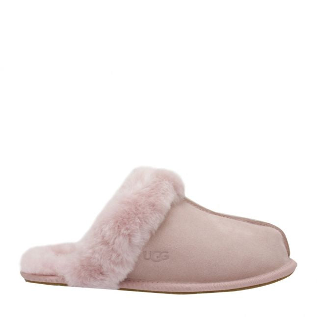 Womens Pink Crystal Scuffette II Slippers