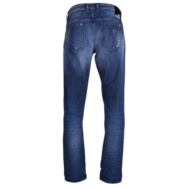 Mens Blue Wash Slim Fit Jeans