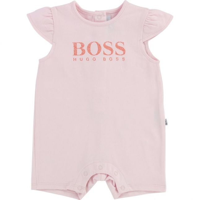 Baby Baby Pink Capped Sleeve Romper