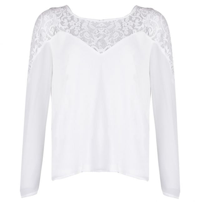 Womens Snow White Vibekida Lace Detail Blouse