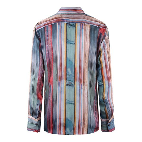 Womens Multi Coloured Paint Stripe Blouse