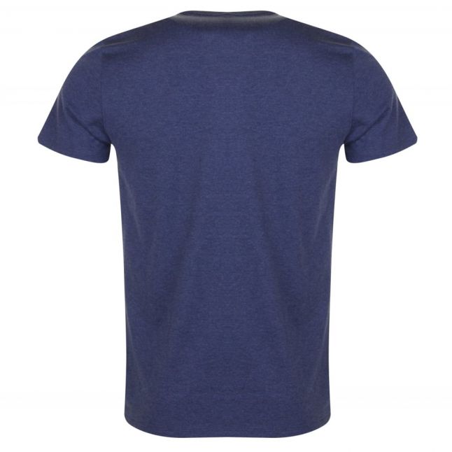 Mens Navy Chine Basic Regular Fit S/s T Shirt