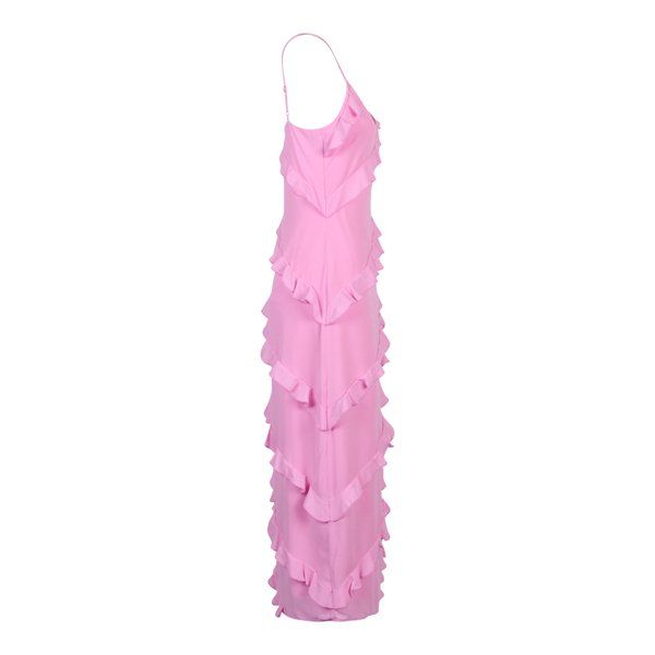 Womens Posie Pink Nadine Ruffle Midaxi Dress